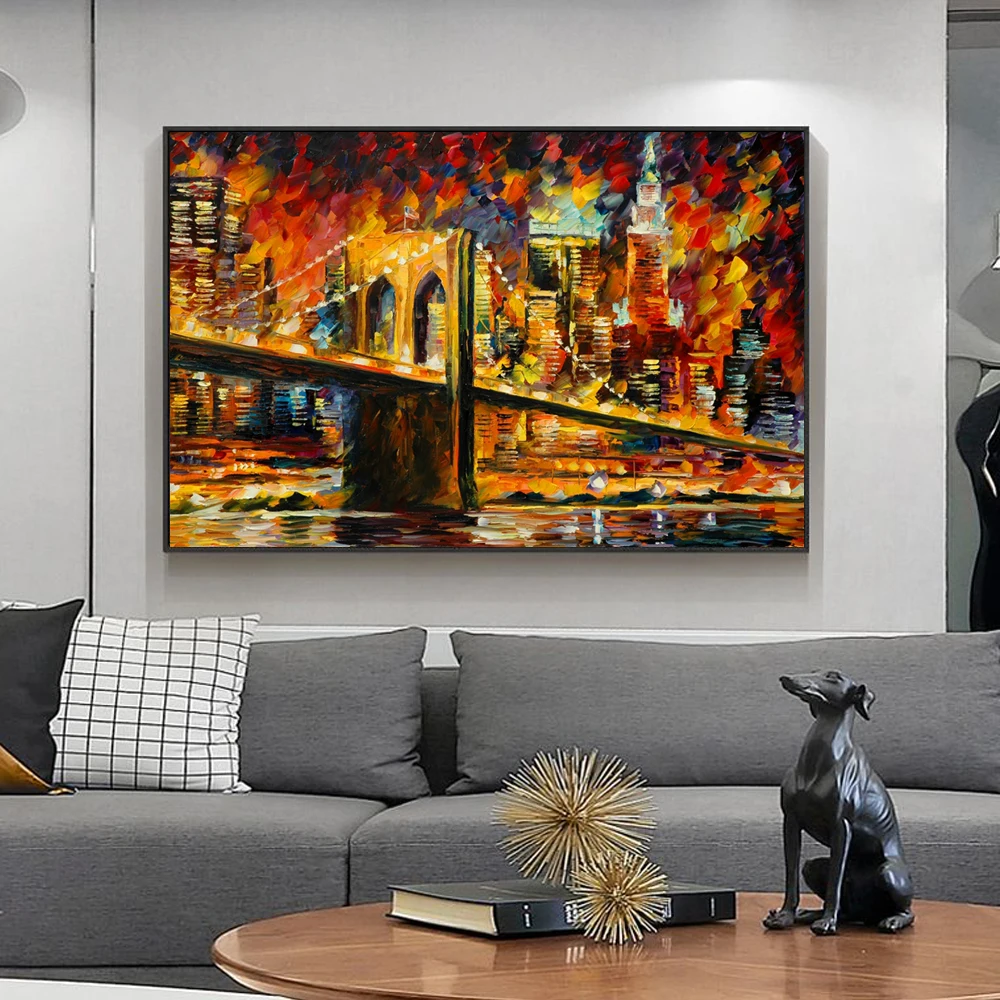 Nordic landscape oil painting sling bridge watercolor art canvas painting living room corridor office home decoration mural
Nordic landscape oil painting sling bridge watercolor art canvas painting living room corridor office home decoration mural