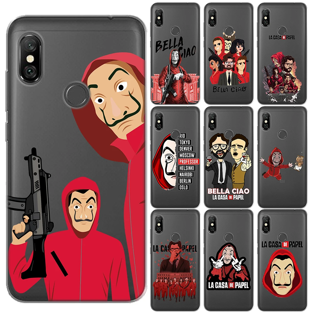 Чехол для Xiaomi Mi A1 A2 8 Pro Lite 9 9T 5X 6X Испания ТВ LA CASA DE PAPEL чехол Redmi K20 PRO 7A Note 10 4 4X 5 6 7
