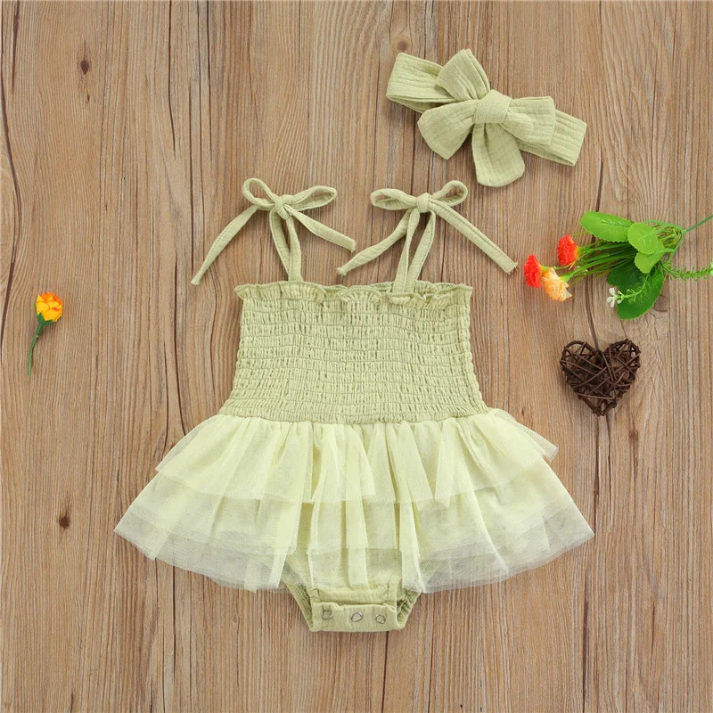 2pcs 0-18Months Toddler Baby Girls,Summer Baby Girls Tie Up Solid Color Boat Neck Spaghetti Strap Tulle Romper+Bowknot Headband
2pcs 0-18Months Toddler Baby Girls,Summer Baby Girls Tie Up Solid Color Boat Neck Spaghetti Strap Tulle Romper+Bowknot Headband