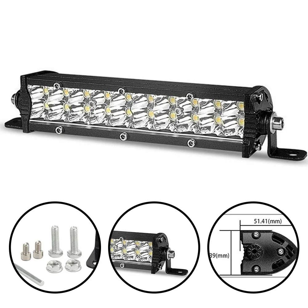 1X Car Slim Dual Color Strobe Offroad LED Light Bar 60W 8 Inches 20LED Auto Parts Off-road Car Lights Ultra-thin Double Row
1X Car Slim Dual Color Strobe Offroad LED Light Bar 60W 8 Inches 20LED Auto Parts Off-road Car Lights Ultra-thin Double Row