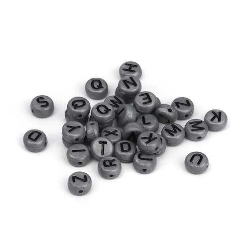 500 PCS 7mm Silver-gray Letter Acrylic Beads Round Capital Alphabet Beads At Random Pattern For Jewelry Finding Handcrafts DIY
500 PCS 7mm Silver-gray Letter Acrylic Beads Round Capital Alphabet Beads At Random Pattern For Jewelry Finding Handcrafts DIY