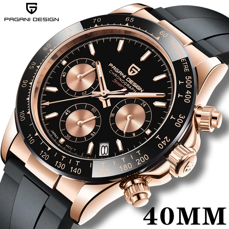 PAGANI Design 40MM Quartz Watch Men's Luxury Brand Fashion Business Men's Watch Rubber Strap Multifunctional Waterproof Watches
PAGANI Design 40MM Quartz Watch Men's Luxury Brand Fashion Business Men's Watch Rubber Strap Multifunctional Waterproof Watches