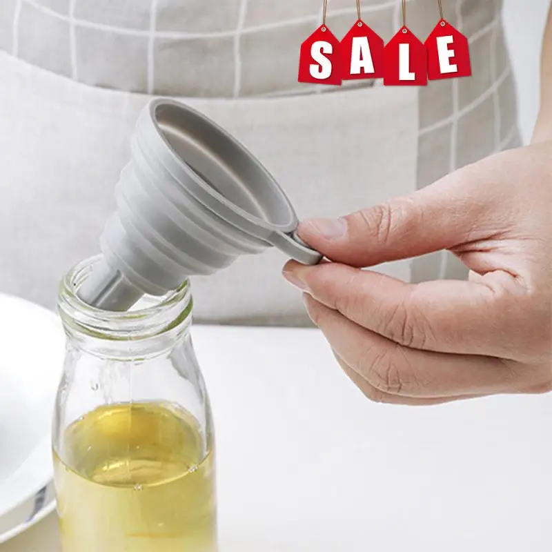 1 Pc Mini Foldable Funnel Silicone Collapsible Funnel Folding Portable Funnels Be Hung Household Liquid Dispensing Kitchen Tools
1 Pc Mini Foldable Funnel Silicone Collapsible Funnel Folding Portable Funnels Be Hung Household Liquid Dispensing Kitchen Tools