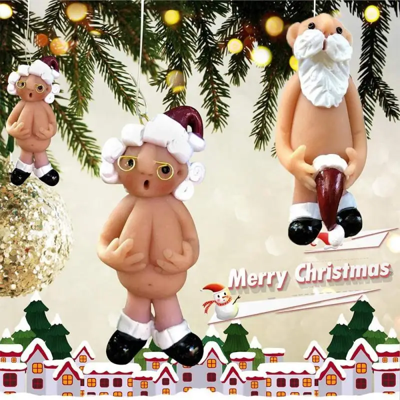 Funny Naked Santa Claus Pendant Resin Christmas Tree Decoration Naughty Santa Miniatures Crafts for Party Home New Year Gifts 1
Funny Naked Santa Claus Pendant Resin Christmas Tree Decoration Naughty Santa Miniatures Crafts for Party Home New Year Gifts 1