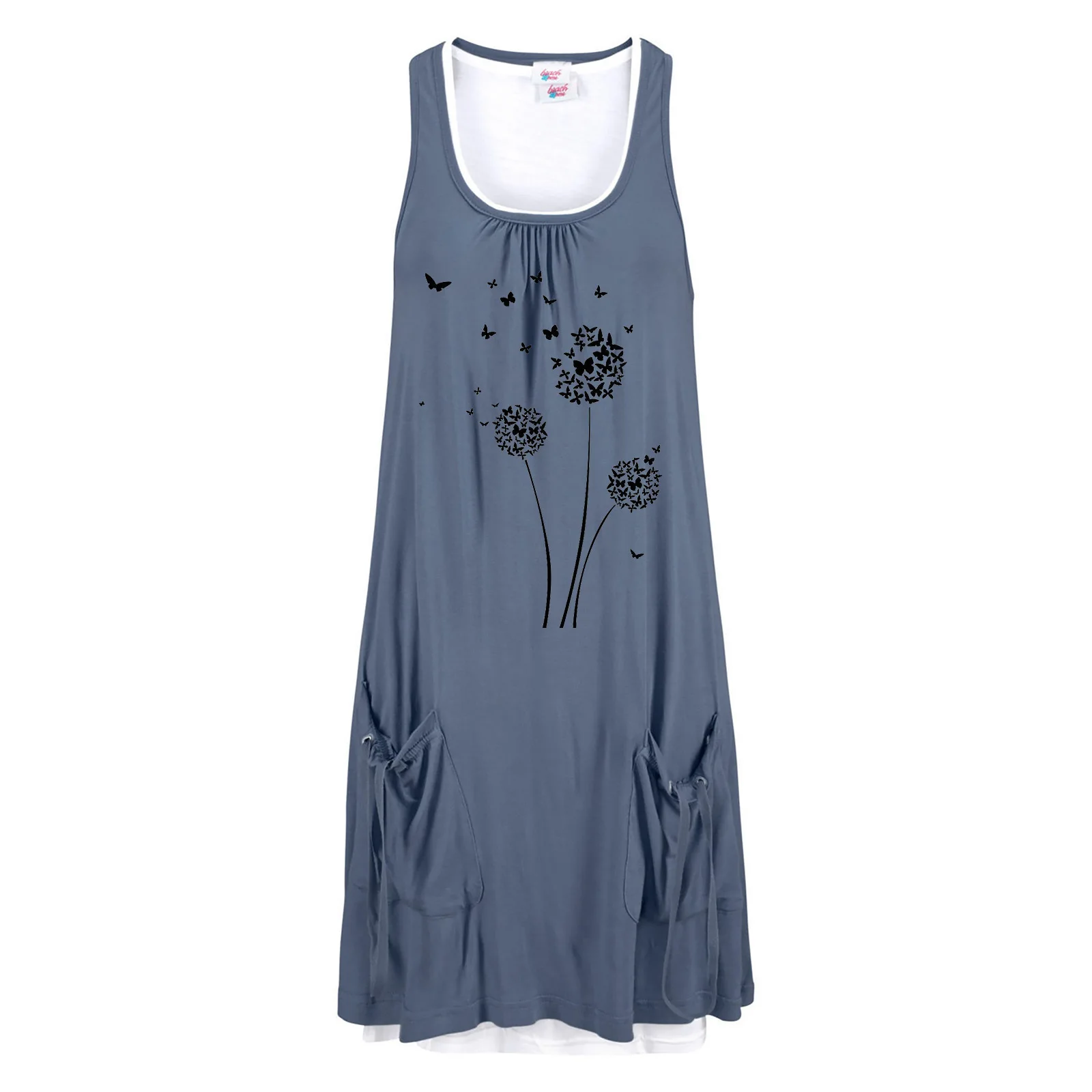 Casual Sleeveless Two-Piece Suit Vest Dress Pocket Lace-up Vest Dress
Casual Sleeveless Two-Piece Suit Vest Dress Pocket Lace-up Vest Dress