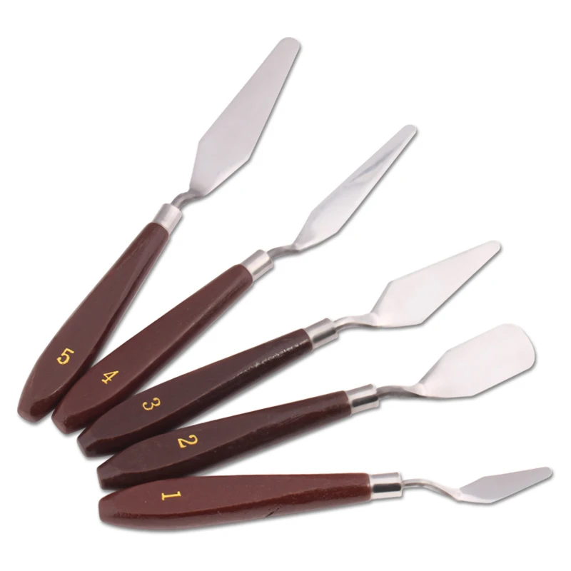 5pcs Mixed Stainless Steel Scraper Set Spatula Knives for Artist Oil Painting Tools Palette Painting Knife Painting Art Supplies
5pcs Mixed Stainless Steel Scraper Set Spatula Knives for Artist Oil Painting Tools Palette Painting Knife Painting Art Supplies