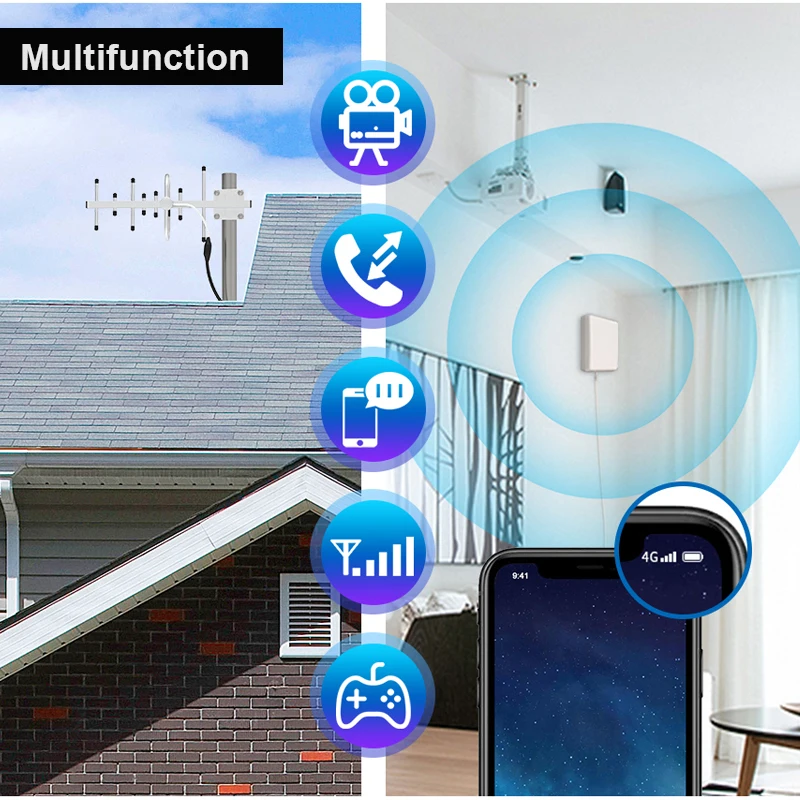 GOBOOST Quad-band cellular amplifier gsm 2g 3g 4g ceiling & full band antenna kit for 850 900 1800 2100 repeater mobile booster 
GOBOOST Quad-band cellular amplifier gsm 2g 3g 4g ceiling & full band antenna kit for 850 900 1800 2100 repeater mobile booster