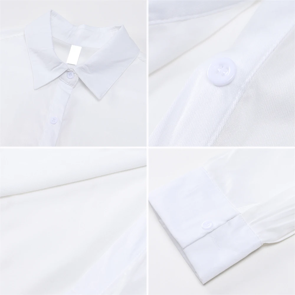Nbpm Spring 2021 Women's Clothing Black and White Shirt Basic Solid Blouses Long Sleeve Top Tunic Female Elegant Blusas Mujer
Nbpm Spring 2021 Women's Clothing Black and White Shirt Basic Solid Blouses Long Sleeve Top Tunic Female Elegant Blusas Mujer