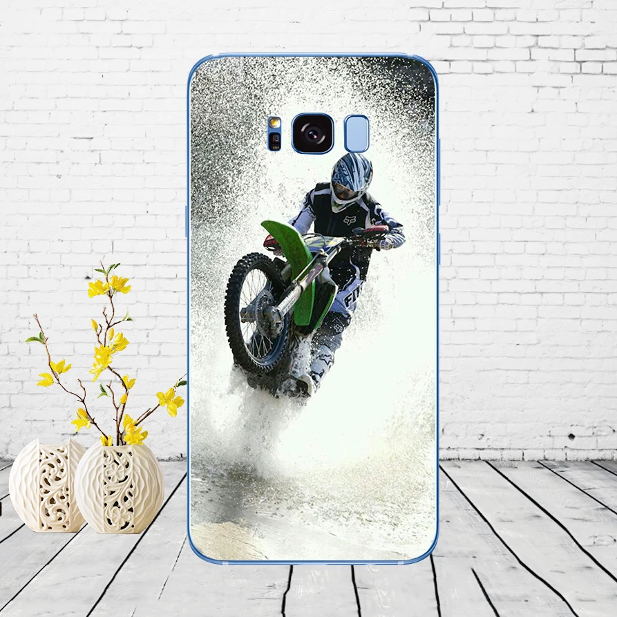 Мягкий силиконовый чехол 49DD для мотоциклов кроссовых грязевых Samsung Galaxy S6 S7 edge S8 S9