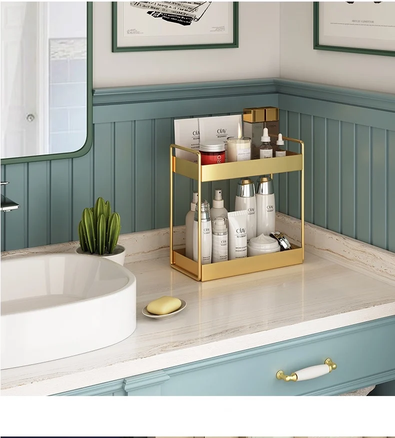 Large Capacity Double Layers Sundries Storage Rack Cosmetic Organizer Box Perfume Display Shelf Kitchen Bathroom Jewelry Stand
Large Capacity Double Layers Sundries Storage Rack Cosmetic Organizer Box Perfume Display Shelf Kitchen Bathroom Jewelry Stand