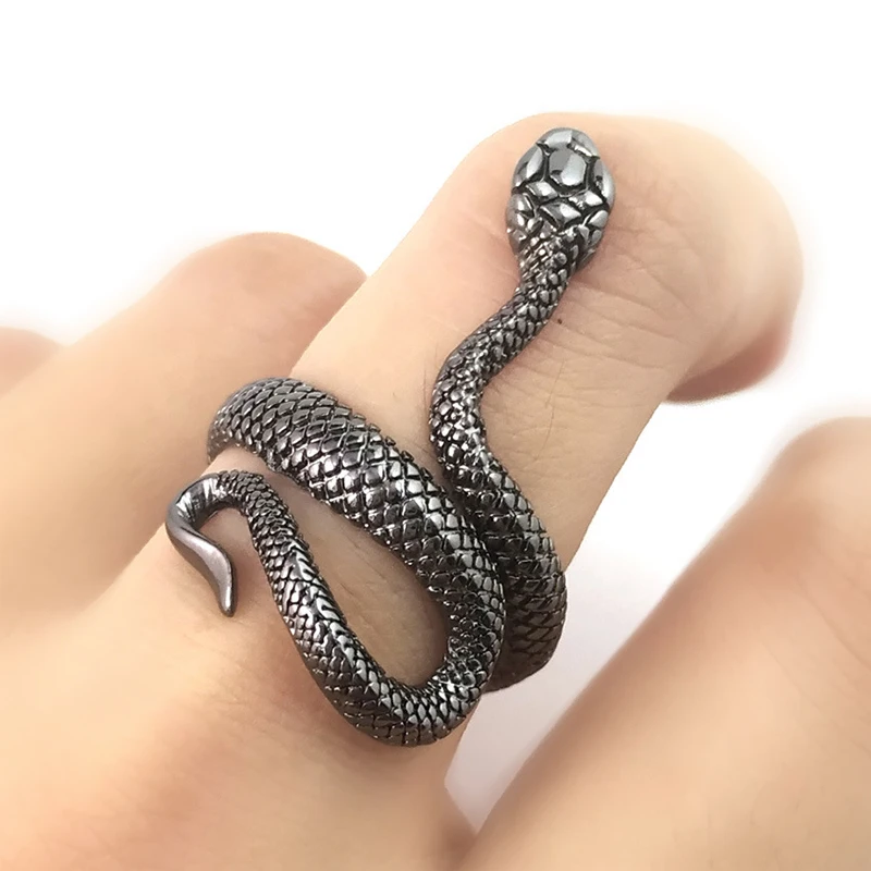 KAIDUODUO Cobra Punk Metal Snake Ring Unisex Adjustable Black Rings for Nightclub Personality Fashion Jewelry Cobra Kai 2021
KAIDUODUO Cobra Punk Metal Snake Ring Unisex Adjustable Black Rings for Nightclub Personality Fashion Jewelry Cobra Kai 2021