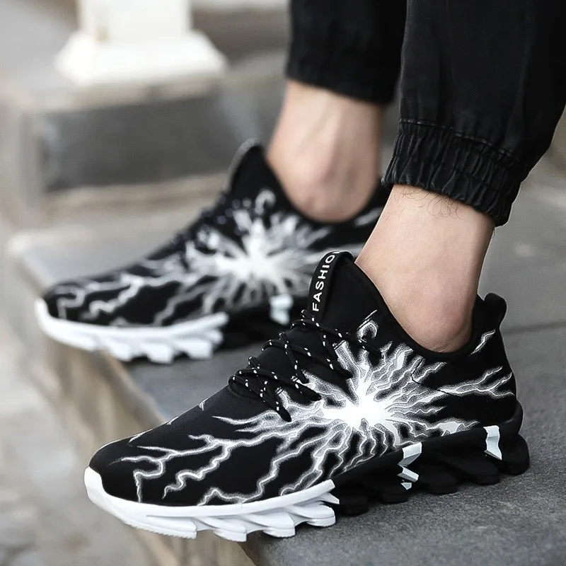 2021 Running Shoes Men Breathable Lightning Pattern Lace-up Sneakers Outdoor Sports Casual Shoes Trainers Cushioning Man Shoes
2021 Running Shoes Men Breathable Lightning Pattern Lace-up Sneakers Outdoor Sports Casual Shoes Trainers Cushioning Man Shoes