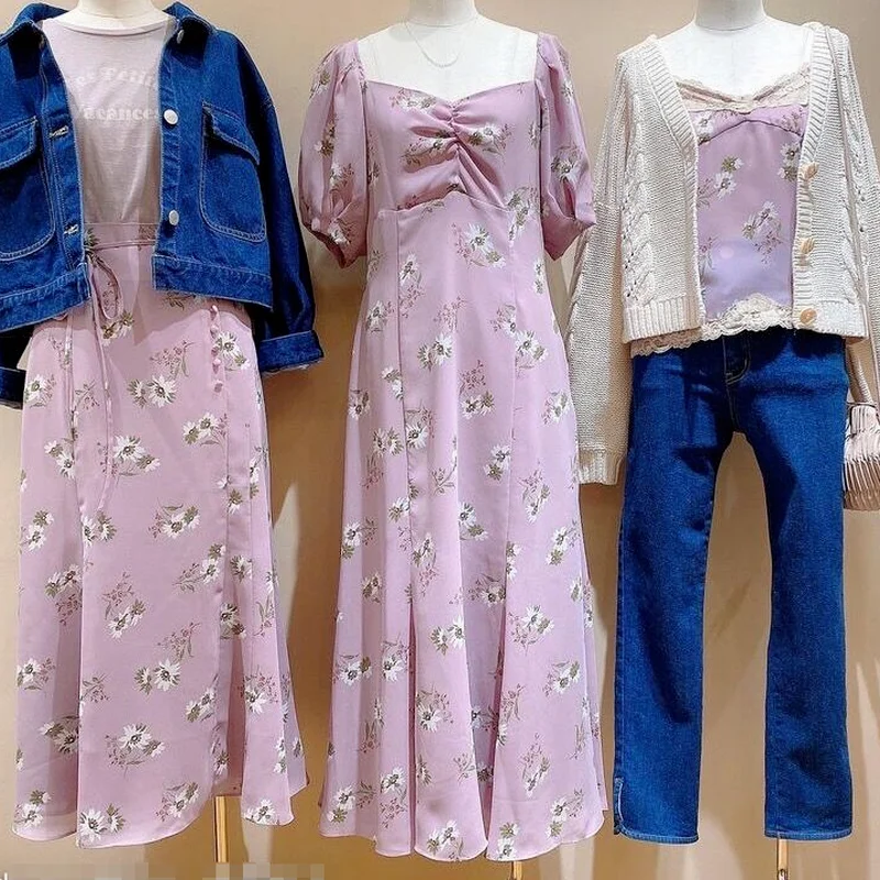 Temperament Square Collar Print Dress Women Sweet Puff Short Sleeve Dresses Women Summer New Elegant Vestidos De Mujer
Temperament Square Collar Print Dress Women Sweet Puff Short Sleeve Dresses Women Summer New Elegant Vestidos De Mujer