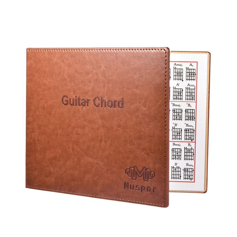 6 String Guitar Chord Book PU Leather Cover Folk Vintage Electric Guitar Portable Folding Paperback Chord Chart Exercise Sheet
6 String Guitar Chord Book PU Leather Cover Folk Vintage Electric Guitar Portable Folding Paperback Chord Chart Exercise Sheet