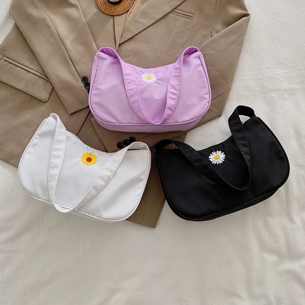 Fashion Women Daisy Pattern Underarm Purse Casual Nylon Shoulder Hobo Handbags Portable Solid Color Street Travel Shopping Bag
Fashion Women Daisy Pattern Underarm Purse Casual Nylon Shoulder Hobo Handbags Portable Solid Color Street Travel Shopping Bag