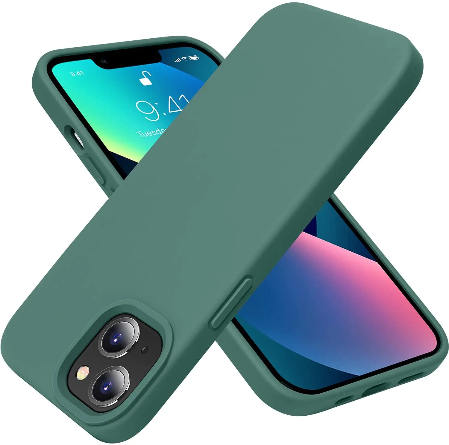 OTOFLY Compatible with iPhone 13 Case, Liquid Silicone Slim Protective Shockproof Phone Case Cover with Anti-Scratch Microfiber
OTOFLY Compatible with iPhone 13 Case, Liquid Silicone Slim Protective Shockproof Phone Case Cover with Anti-Scratch Microfiber