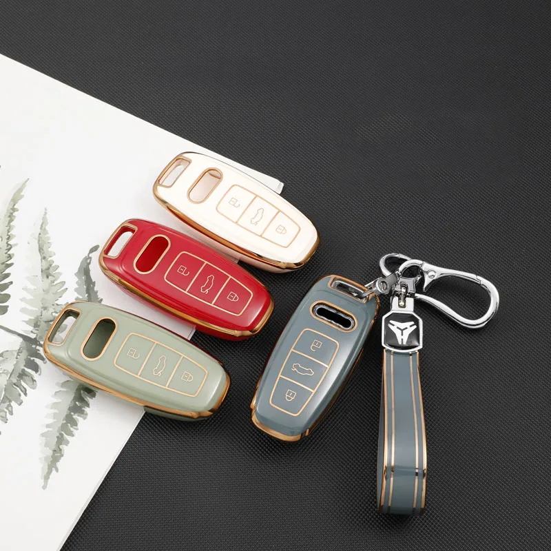 TPU Car Cover Key Case For Audi A6 C8/A4 B9/A5/S5/A7/S7/Q7/Q8/A3/S4/A8 D5/S8/SQ7/TT 8S MK3 TTS 4M 2021 2020 2019 Remote Fob Skin
TPU Car Cover Key Case For Audi A6 C8/A4 B9/A5/S5/A7/S7/Q7/Q8/A3/S4/A8 D5/S8/SQ7/TT 8S MK3 TTS 4M 2021 2020 2019 Remote Fob Skin