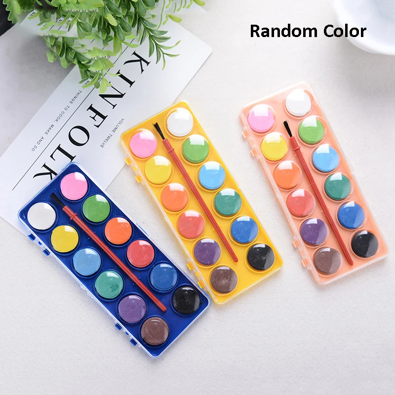 12 Colors Solid Watercolor Set Water Color Paint Solid Color Drawing Tool with Pen Brush Coloring Tool for Painting Art Supplies
12 Colors Solid Watercolor Set Water Color Paint Solid Color Drawing Tool with Pen Brush Coloring Tool for Painting Art Supplies