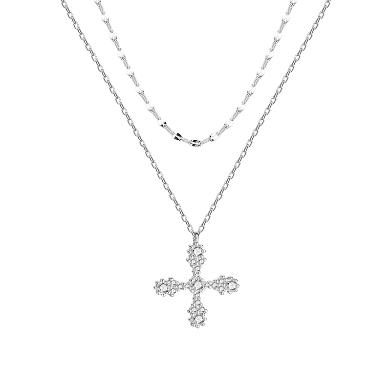 X057 South Korea's New Fashion Hip-Hop Style Cross Double Layer Ladies Pendant Necklace Wedding Gift Woman Necklace Jewelry 2021
X057 South Korea's New Fashion Hip-Hop Style Cross Double Layer Ladies Pendant Necklace Wedding Gift Woman Necklace Jewelry 2021