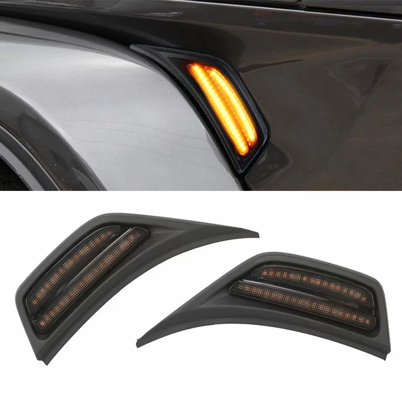 LED Side Marker Amber Turn Signal Light for J eep W rangler JL 2018 2019 Smoked Front Fender Lights 2pcs
LED Side Marker Amber Turn Signal Light for J eep W rangler JL 2018 2019 Smoked Front Fender Lights 2pcs