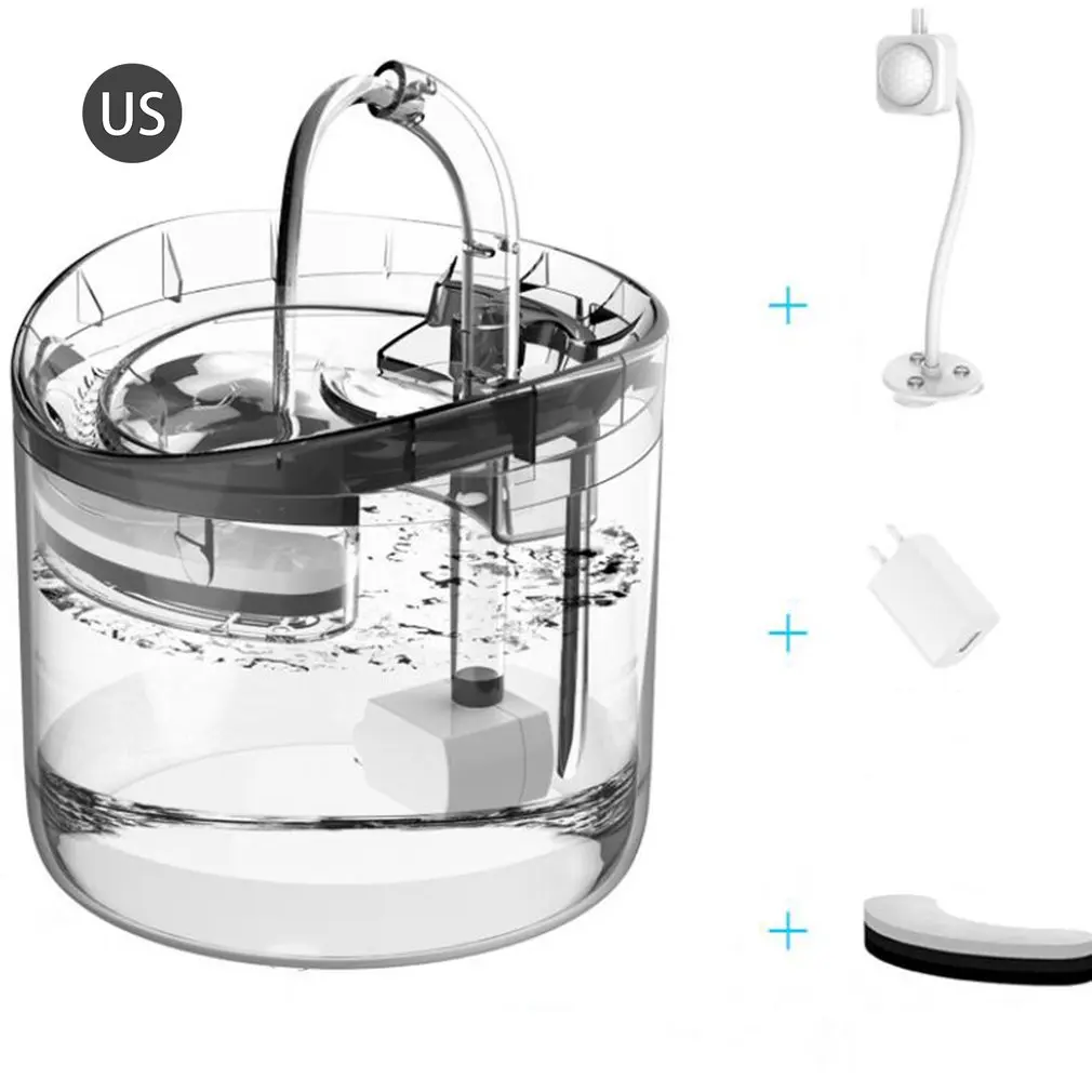 High Quality 1.8 L Automatic Cat Water Fountain Faucet Dog Water Dispenser Transparent Filter Pet Drinker Feeder With Sensor Kit
High Quality 1.8 L Automatic Cat Water Fountain Faucet Dog Water Dispenser Transparent Filter Pet Drinker Feeder With Sensor Kit