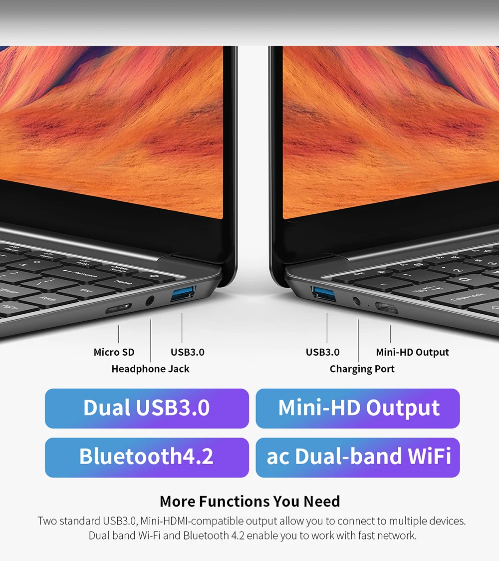 Newest Teclast F7S Laptop 14.1" 1920x1080 IPS Windows 10 Notebook 8GB RAM 128GB ROM Laptops Intel Apollo Lake Dual Wifi Computer
Newest Teclast F7S Laptop 14.1" 1920x1080 IPS Windows 10 Notebook 8GB RAM 128GB ROM Laptops Intel Apollo Lake Dual Wifi Computer