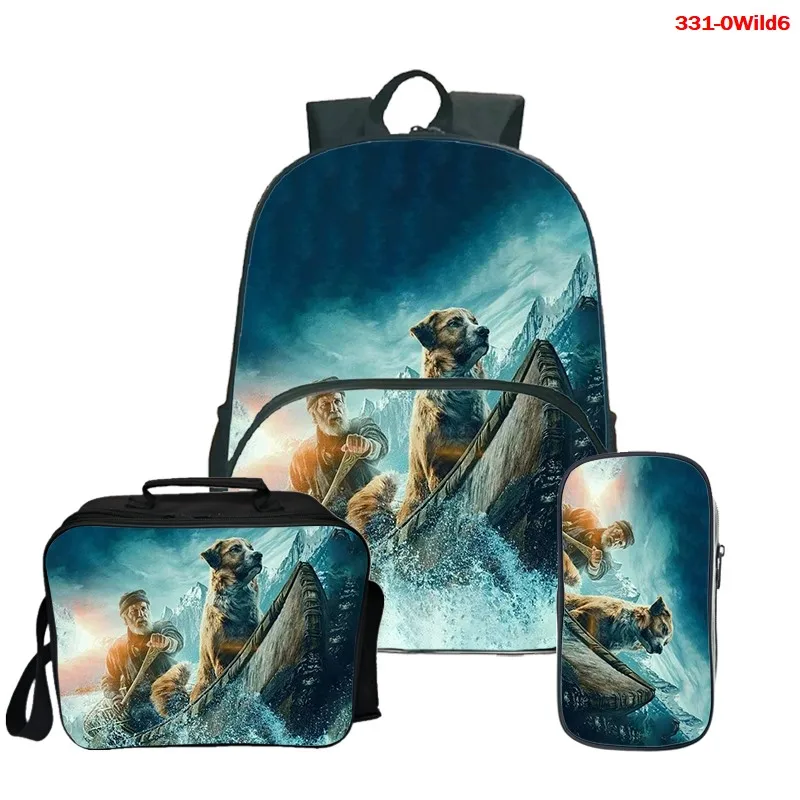 3 Pcs Set Harajuku The Call of The Wild Laptop Backpack Canvas School Bags for Teenage 3D College Student Book Bag Rucksack 2021 
3 Pcs Set Harajuku The Call of The Wild Laptop Backpack Canvas School Bags for Teenage 3D College Student Book Bag Rucksack 2021