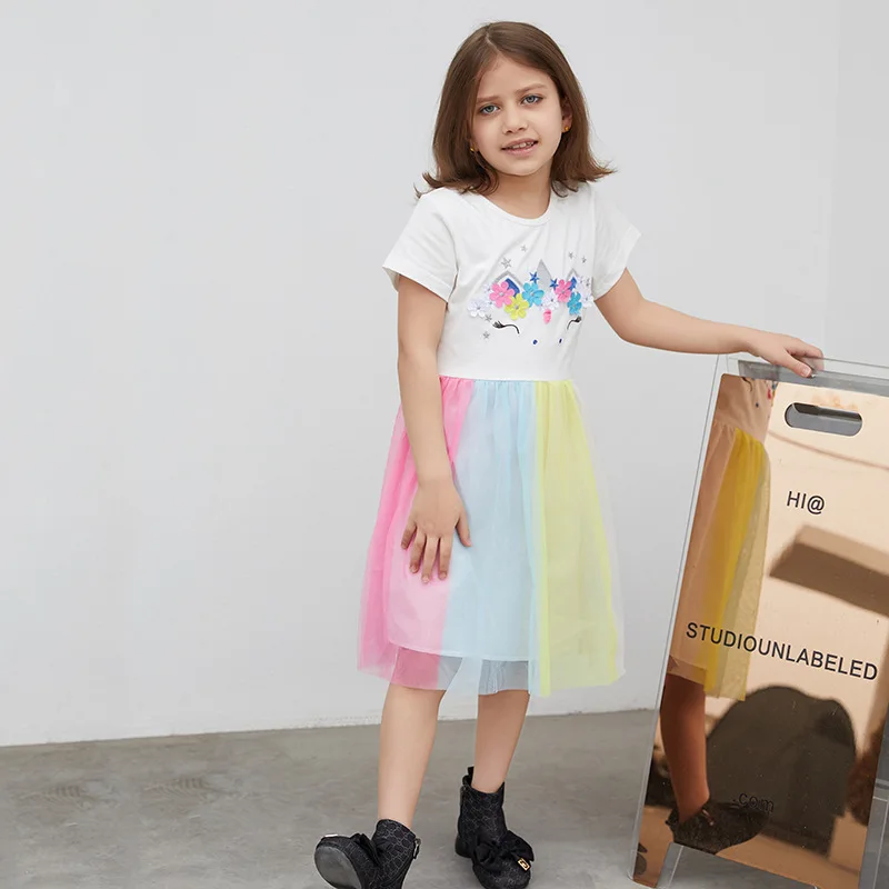 SAILEROAD 2-7 Years Baby Girl Unicorn Dress Animals Princess Short Sleeve Dresses Children Summer Clothing for Kids
SAILEROAD 2-7 Years Baby Girl Unicorn Dress Animals Princess Short Sleeve Dresses Children Summer Clothing for Kids