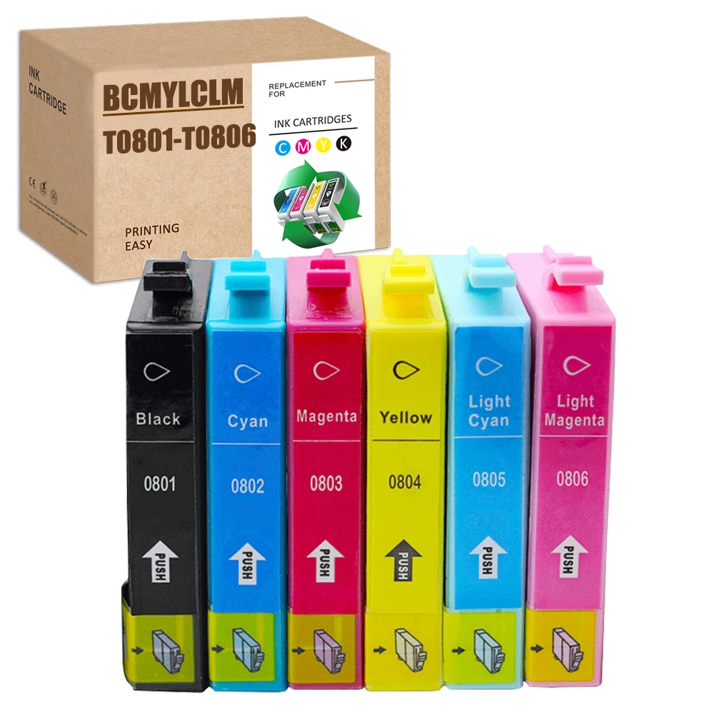 HS Compatible For Epson T0807 Ink Cartirdges For Stylus Photo PX700W, PX660, PX650, P50, PX810FW,PX810FWD, RX650, RX685,RX820FWD
HS Compatible For Epson T0807 Ink Cartirdges For Stylus Photo PX700W, PX660, PX650, P50, PX810FW,PX810FWD, RX650, RX685,RX820FWD