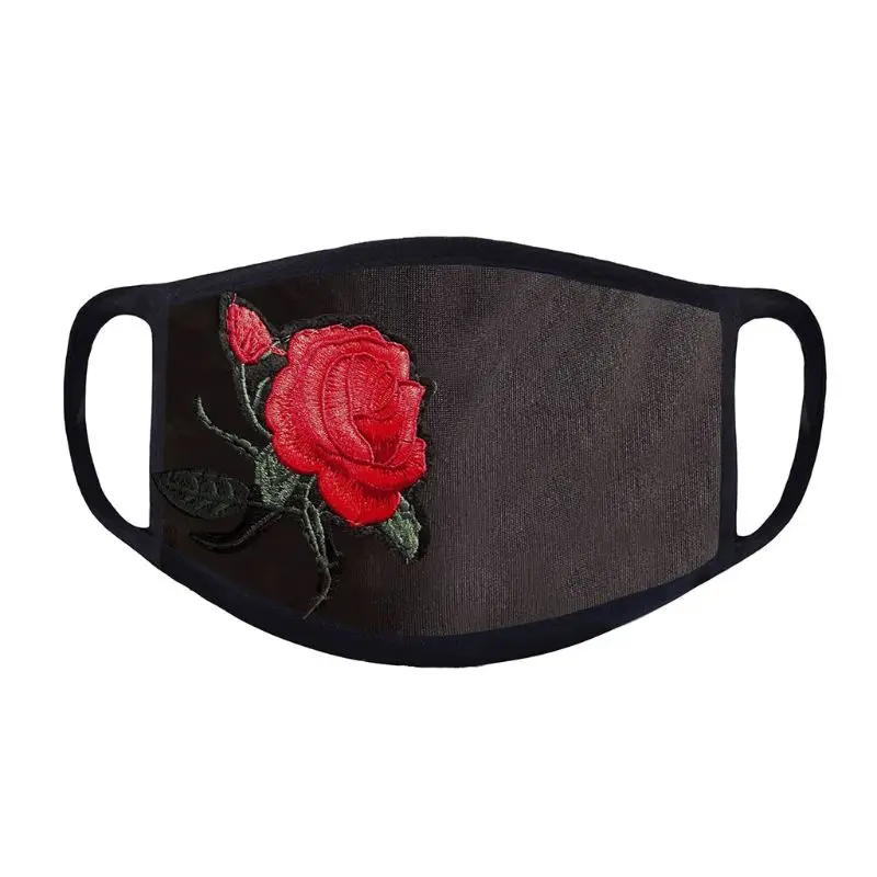 Women Dustproof Sunscreen Washable Face Mask Rhinestone Rose Flower Embroidered Outdoor Cycling Travel Mouth-Muffle
Women Dustproof Sunscreen Washable Face Mask Rhinestone Rose Flower Embroidered Outdoor Cycling Travel Mouth-Muffle