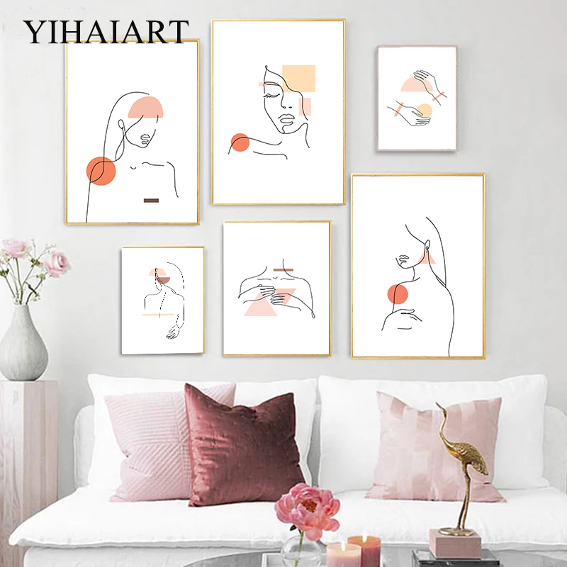Line Drawing Abstract Canvas Wall Poster Women Face Body Art Print Painting Scandinavian Minimalist Picture Modern Home Decor
Line Drawing Abstract Canvas Wall Poster Women Face Body Art Print Painting Scandinavian Minimalist Picture Modern Home Decor