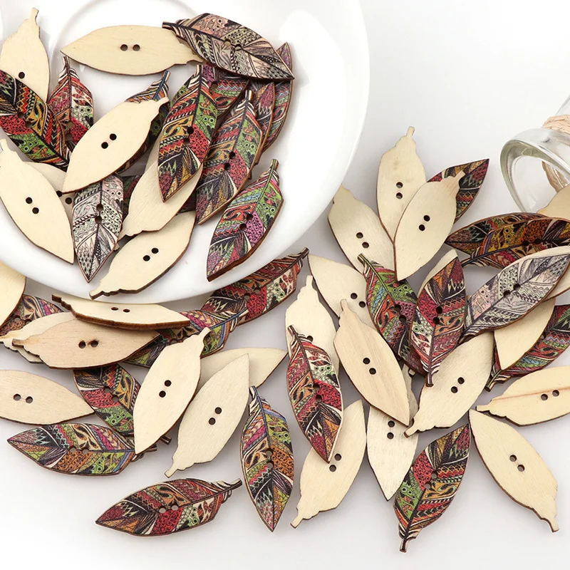 50 шт. 15x42 мм Модные Листья высокое качество Живопись 2 отверстия DIY случайный деревянные пуговицы для шитья аксессуары для скрапбукинга
50 шт. 15x42 мм Модные Листья высокое качество Живопись 2 отверстия DIY случайный деревянные пуговицы для шитья аксессуары для скрапбукинга