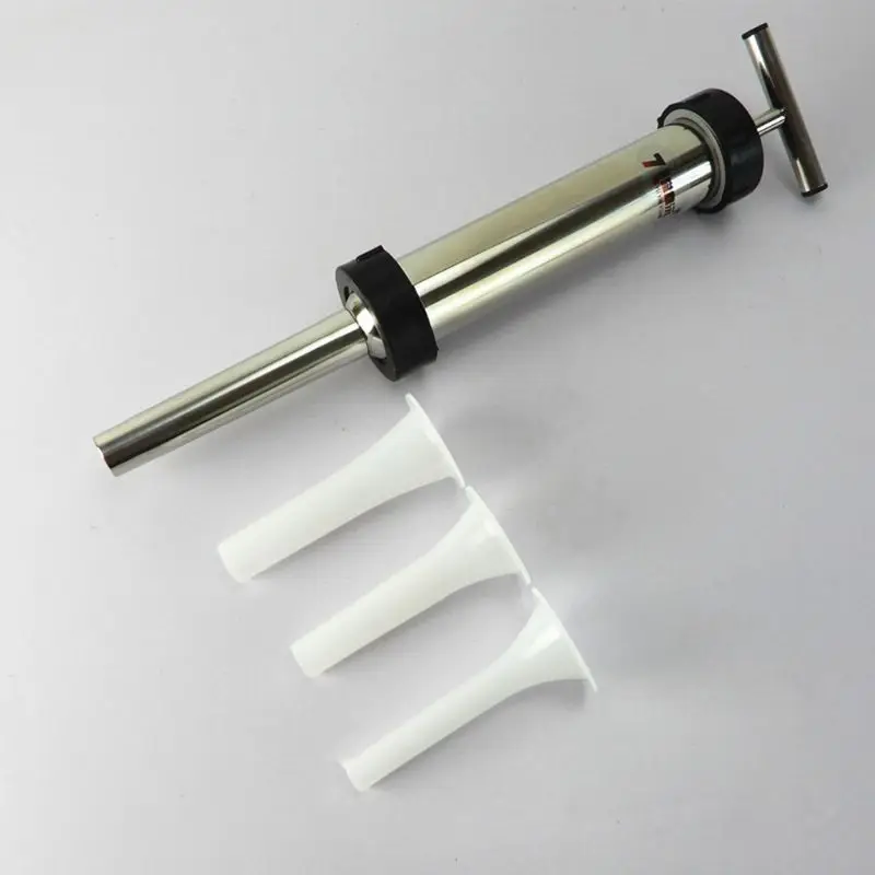 1Pc Stainless Steel Sausage Maker Meat Stuffer Syringe Filler Hand Operated Machine
1Pc Stainless Steel Sausage Maker Meat Stuffer Syringe Filler Hand Operated Machine