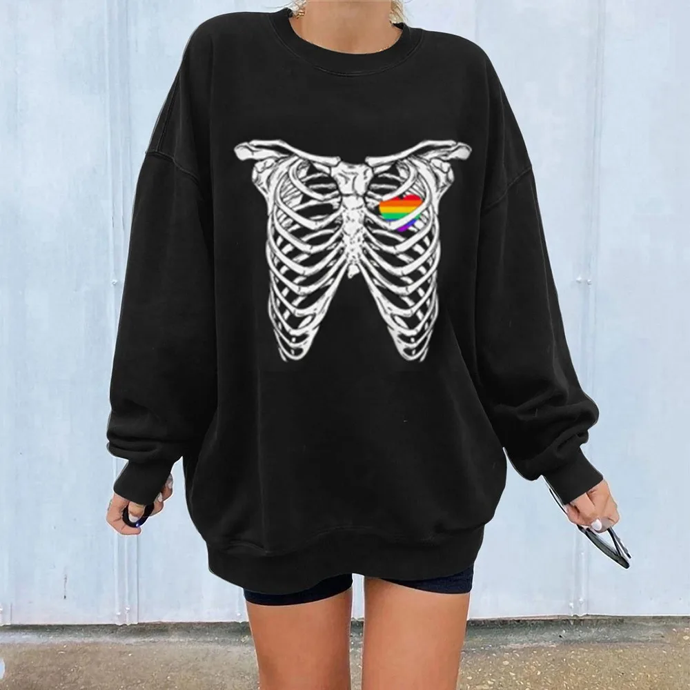 Vintage Jacket Gothic Grunge Skull Bones Printed Sweatshirt Hoodies Long Sleeve Hoodies Autumn Coat Tops Y2K Aesthetic Clothes
Vintage Jacket Gothic Grunge Skull Bones Printed Sweatshirt Hoodies Long Sleeve Hoodies Autumn Coat Tops Y2K Aesthetic Clothes