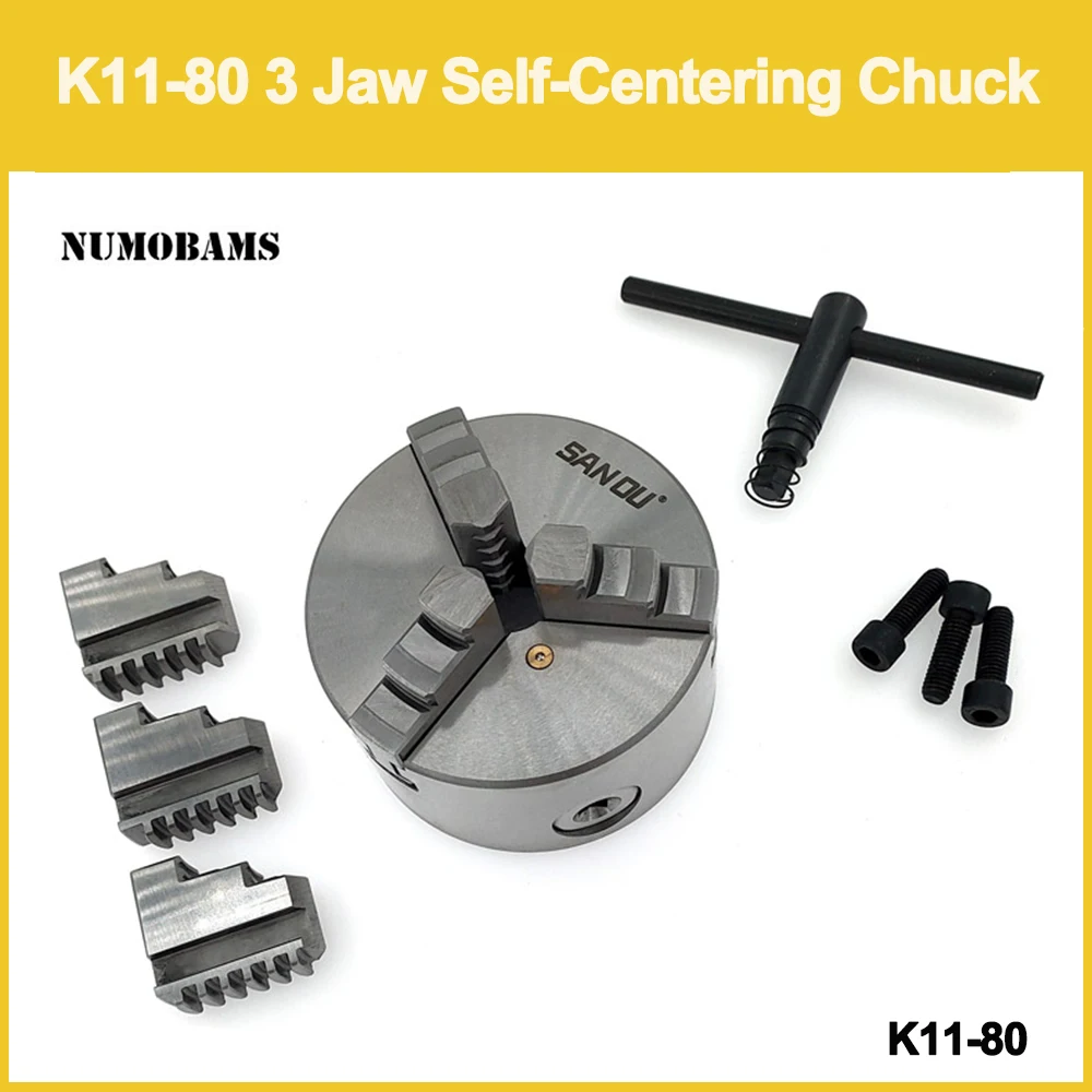 K11 80 3 кулачковый патрон Самоцентрирующийся для токарного станка|3 jaw chuck|jaw chucklathe