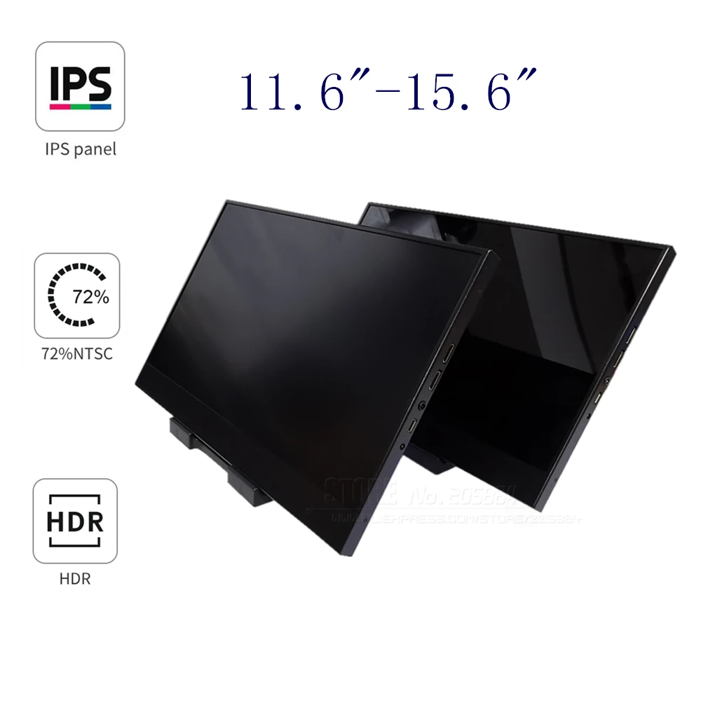 11.6"/12.5"/13.3"/15.6" Portable Computer Monitor PC 1920x1080 Display expansion / game console / raspberry Pie / monitor
11.6"/12.5"/13.3"/15.6" Portable Computer Monitor PC 1920x1080 Display expansion / game console / raspberry Pie / monitor