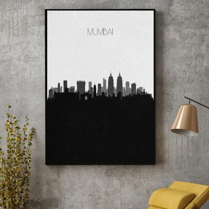 Mumbai Skyline Art Canvas Poster Print Home Decor Painting No Frame
Mumbai Skyline Art Canvas Poster Print Home Decor Painting No Frame
