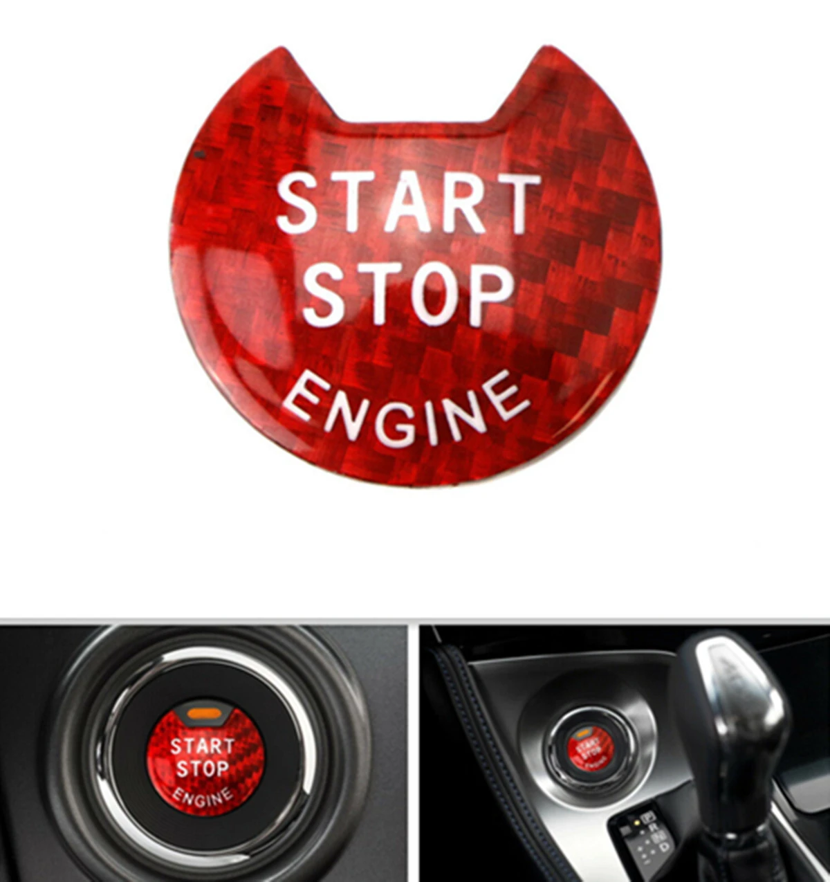 For Nissan Infiniti Real Carbon Fiber Keyless Engine Push Start Button Cover Red Auto Accessories
For Nissan Infiniti Real Carbon Fiber Keyless Engine Push Start Button Cover Red Auto Accessories