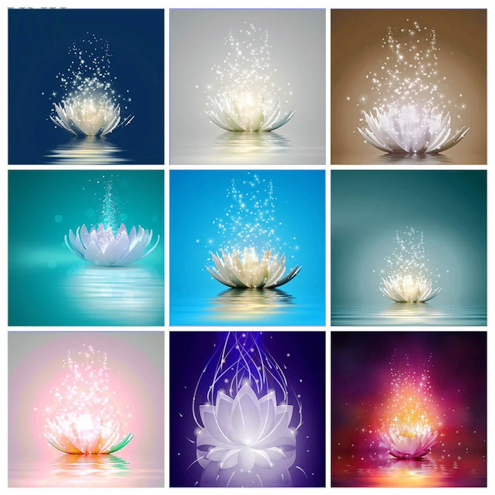YNX 5D DIY diamond painting manual art flower lotus paste diamond embroidery cross stitch home decoration gift hanging painting
YNX 5D DIY diamond painting manual art flower lotus paste diamond embroidery cross stitch home decoration gift hanging painting