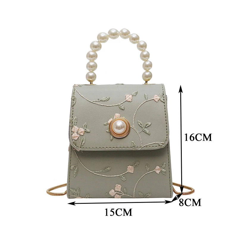 Fashion Pearl Flap Bag Soft PU Leather Crossbody Bags for Women Shoulder Messenger Bag Vintage Casual Lady Chain Lace Handbags
Fashion Pearl Flap Bag Soft PU Leather Crossbody Bags for Women Shoulder Messenger Bag Vintage Casual Lady Chain Lace Handbags