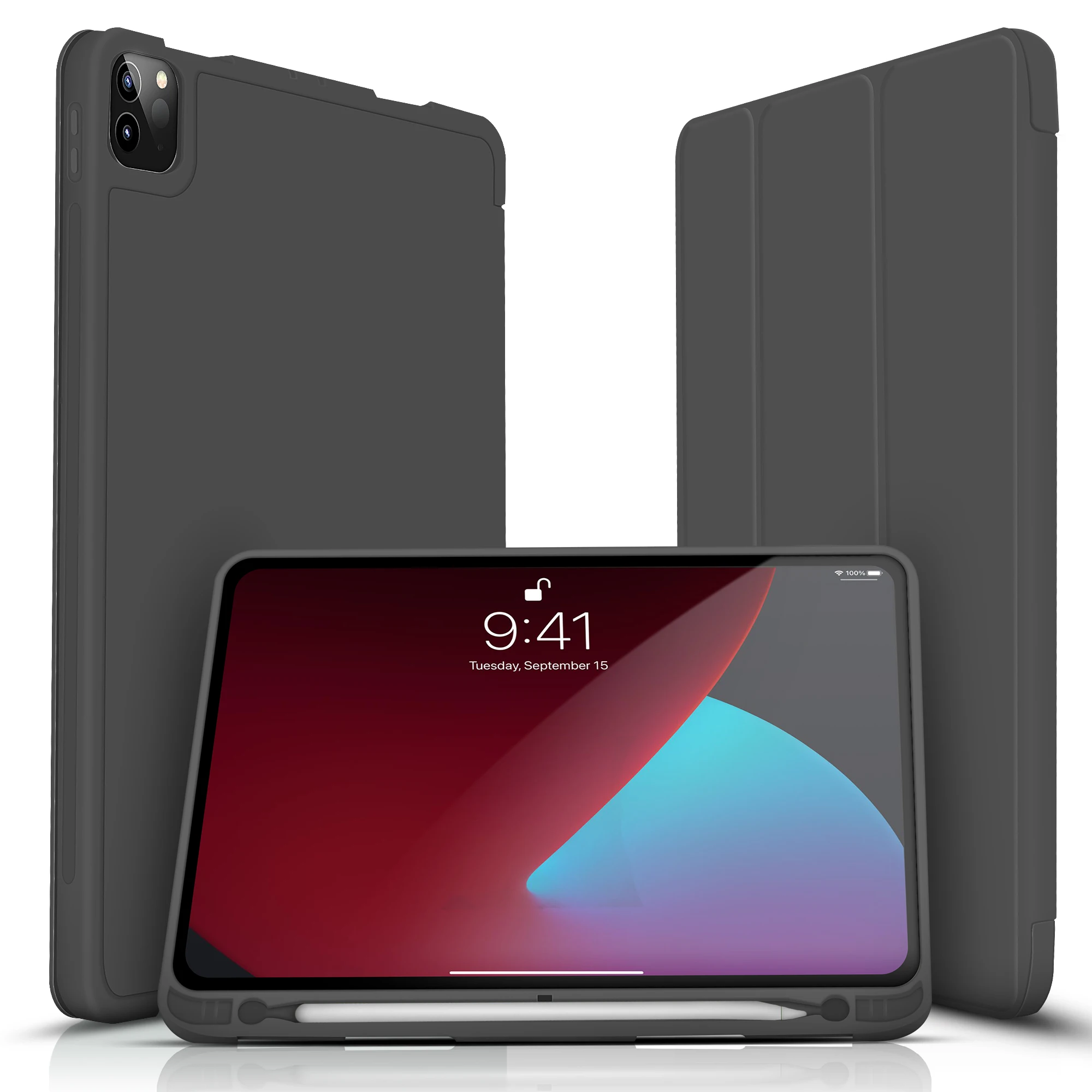 New for iPad Pro 11 Inch Case 2020/2018, Ultra Lightweight Smart Trifold Stand TPU Soft Back Cover, for iPad Pro 11 inch case
New for iPad Pro 11 Inch Case 2020/2018, Ultra Lightweight Smart Trifold Stand TPU Soft Back Cover, for iPad Pro 11 inch case