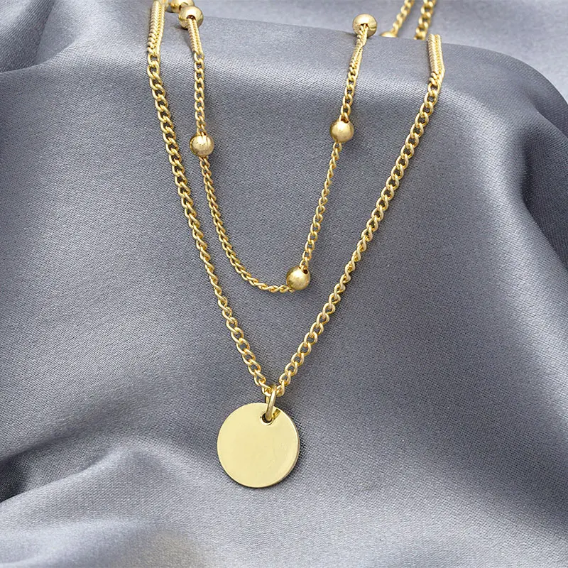 xiaoboACC Double Layered Necklace Women Korean Fashion Punk Gold and Silver Round Beads Chocker Necklace Jewelry Set Wholesale
xiaoboACC Double Layered Necklace Women Korean Fashion Punk Gold and Silver Round Beads Chocker Necklace Jewelry Set Wholesale