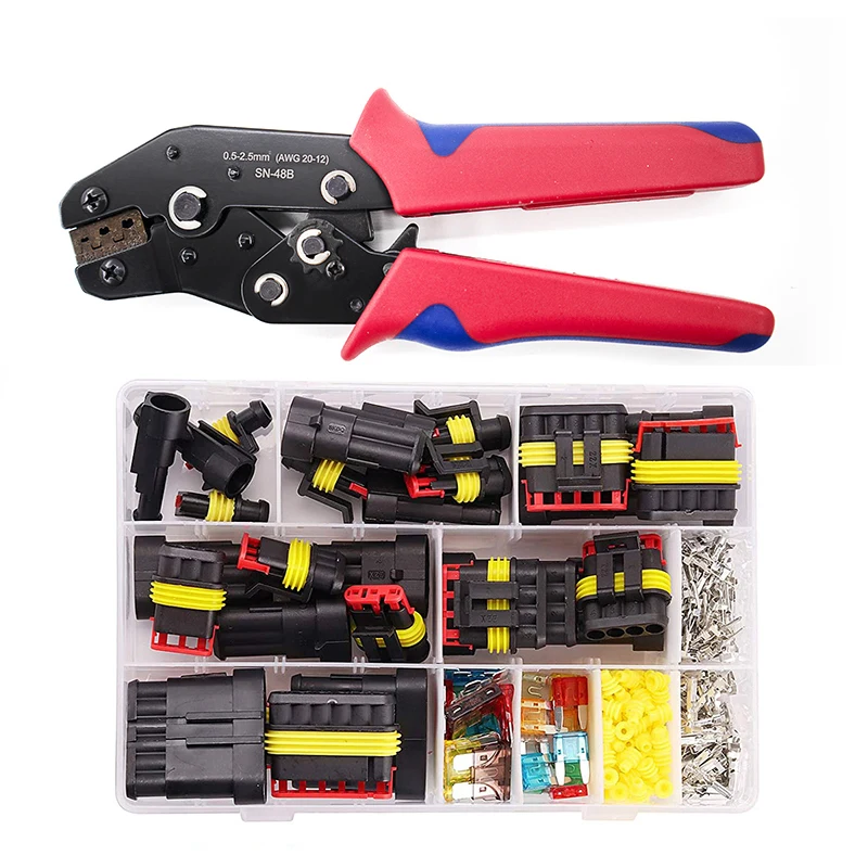SN-48B Car Electrical Wire Connector Plug Automotive Waterproof 1/2/3/4 Pin Motocycle Truck Harness Male Female Crimping Pliers
SN-48B Car Electrical Wire Connector Plug Automotive Waterproof 1/2/3/4 Pin Motocycle Truck Harness Male Female Crimping Pliers