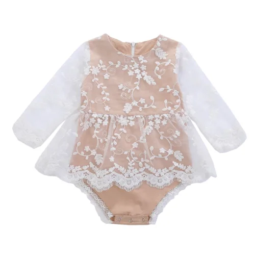 2020 Autumn New Infant Baby Girl’S Fashion Long-Sleeved Fresh Solid Color Lace Stitching Dress Triangle Romper Sweet Outfits
2020 Autumn New Infant Baby Girl’S Fashion Long-Sleeved Fresh Solid Color Lace Stitching Dress Triangle Romper Sweet Outfits