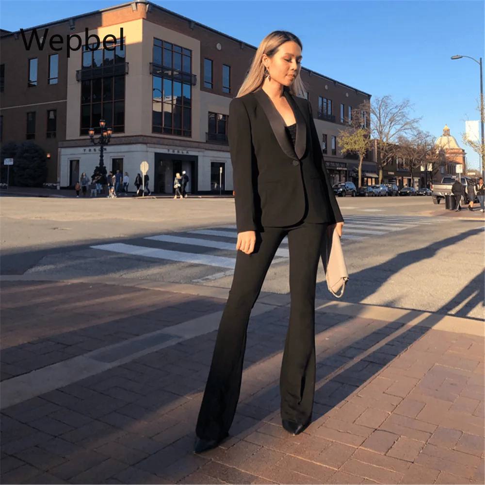 Wepbel Bell-Bottom Pants Women Occupation Pants High Waist Pants Women Casual Trousers OL Business Pants
Wepbel Bell-Bottom Pants Women Occupation Pants High Waist Pants Women Casual Trousers OL Business Pants