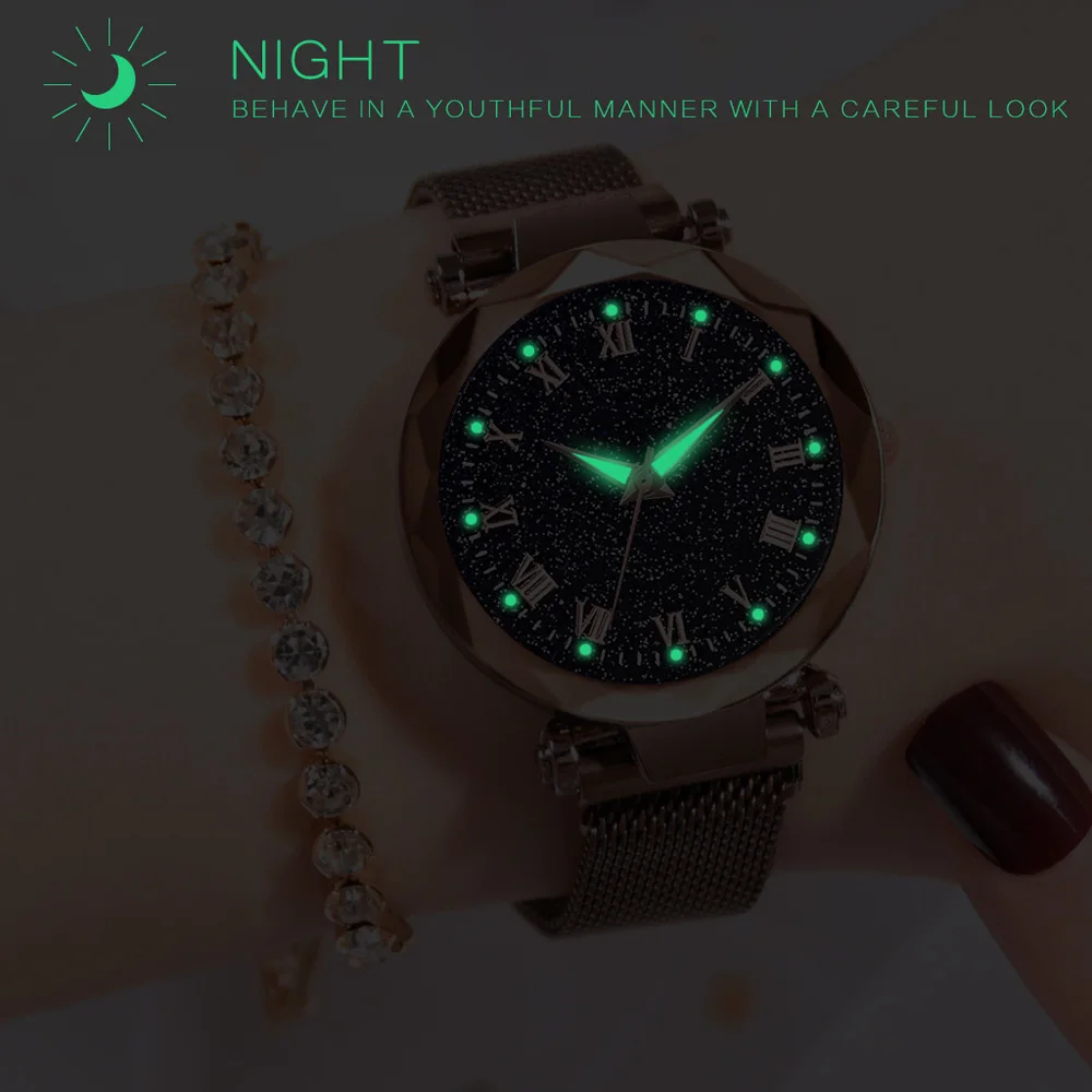 Luxury Women Watches Magnetic Starry Sky Female Clock Quartz Wristwatch Fashion Ladies Wrist Watch reloj mujer relogio feminino
Luxury Women Watches Magnetic Starry Sky Female Clock Quartz Wristwatch Fashion Ladies Wrist Watch reloj mujer relogio feminino