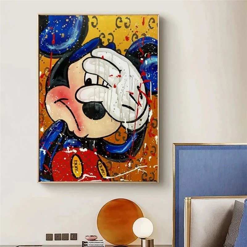 Home Decor Canvas Print Painting Mischievous Mickey Mouse Poster Wall Artwork Modular Pictures For Bedside Background No Frame
Home Decor Canvas Print Painting Mischievous Mickey Mouse Poster Wall Artwork Modular Pictures For Bedside Background No Frame