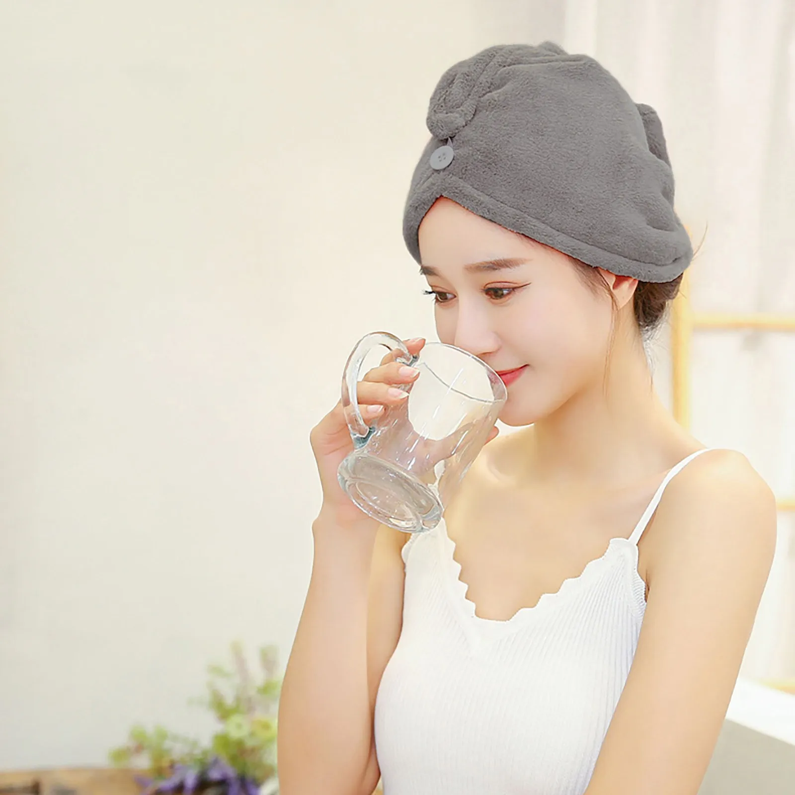 Bamboo fiber absorbent towel dry hair cap female hair wicking quick-drying towel turban shower cap type hat
Bamboo fiber absorbent towel dry hair cap female hair wicking quick-drying towel turban shower cap type hat