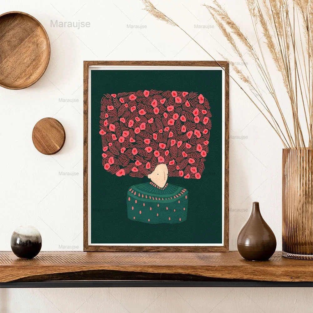 Mother's Day Flower Poster Women Portrait Cartoon Illustration Wall Art Canvas Painting Decorative Pictures For Kids Room Decor
Mother's Day Flower Poster Women Portrait Cartoon Illustration Wall Art Canvas Painting Decorative Pictures For Kids Room Decor