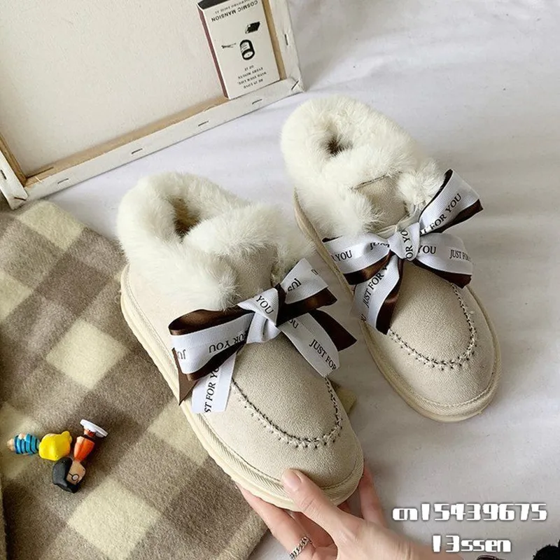 2021 New Winter Women Snow Boots Student Ribbon Bow Plush Thicken Warm Cotton Boots Girls Thick Bottom Non-slip Cotton Shoes
2021 New Winter Women Snow Boots Student Ribbon Bow Plush Thicken Warm Cotton Boots Girls Thick Bottom Non-slip Cotton Shoes